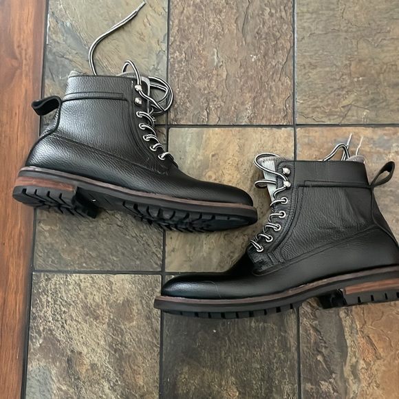 Tommy Hilfiger TMHOLLINS- Black Leather Lace Up- Jodhpur pull Casual- size 10.5 main image 12